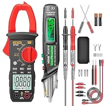 ANENG ST181 Clamp Meter with VC1019 Voice Broadcast Non Contact Voltage Tester Measures AC Current, AC/DC Voltage,Capacitance, Resistance, Diodes, Continuity Frequency Backlight Electrican Tools