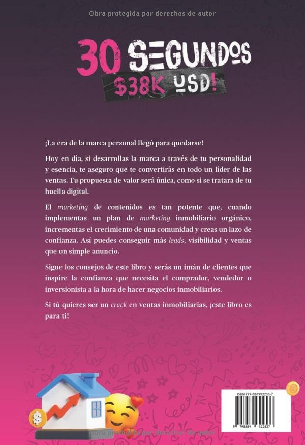 Miniatura 2 de 30 segundos $38K USD! Crece tu negocio inmobiliario con redes sociales (Spanish Edition)