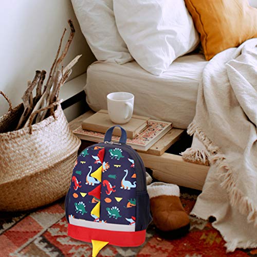 ABOOFAN Mochila de Desenho Animado de Dinossauro para Meninos E Meninas Mochila Escolar Mochila de J