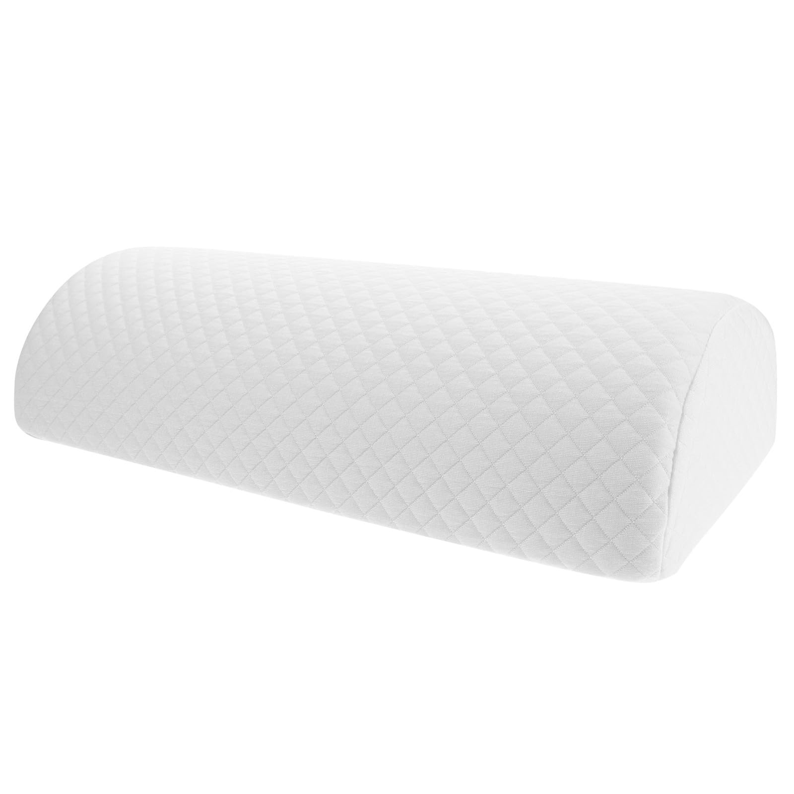 Almohada Rodillas y Piernas de Espuma Viscoelástica Forma de Media Luna, Soporte Cómodo y Fácil de Limpiar para Casa y Oficina