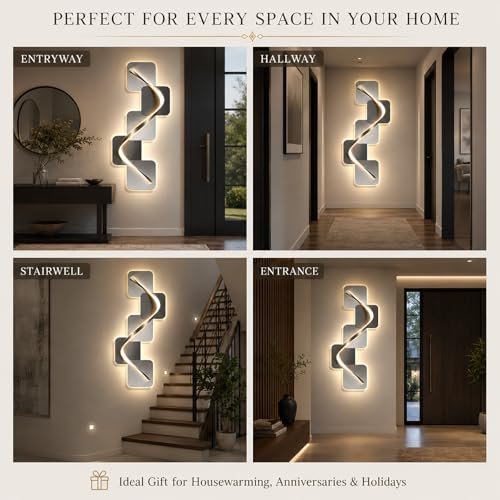 Sculpture Murale 3D Premium Lumineuse, Tableau LED Style E pour Chambre