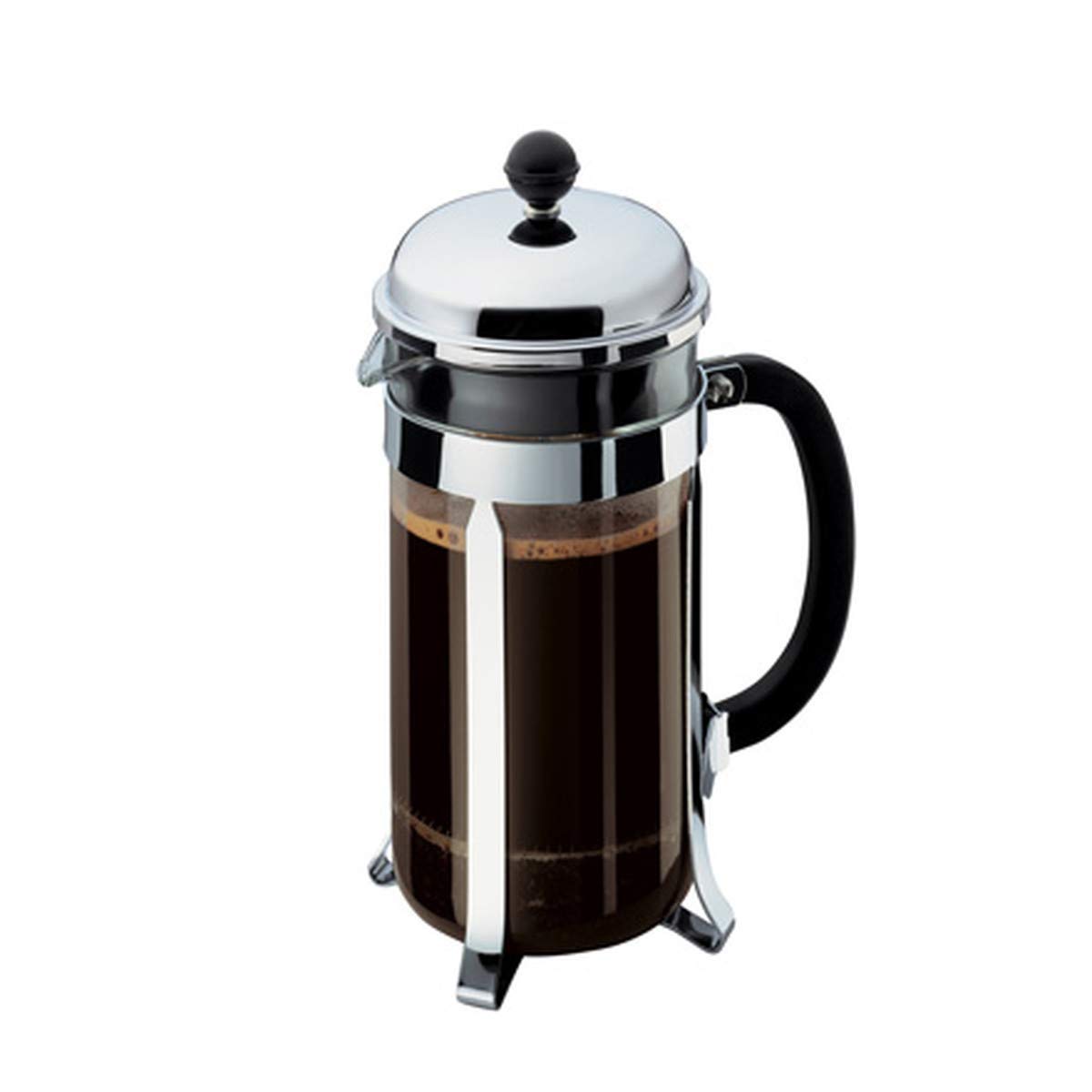 Bodum CD cup-1l Chrome Cafetería Chambord French Press 8 tazas-1l Cromado, Vidrio
