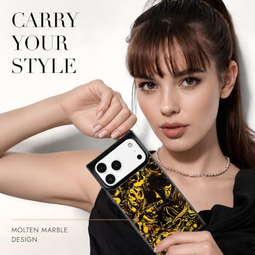 Image of COCOMII Rectangle for iPhone 18 Pro /17 Pro Case, Molten Marble