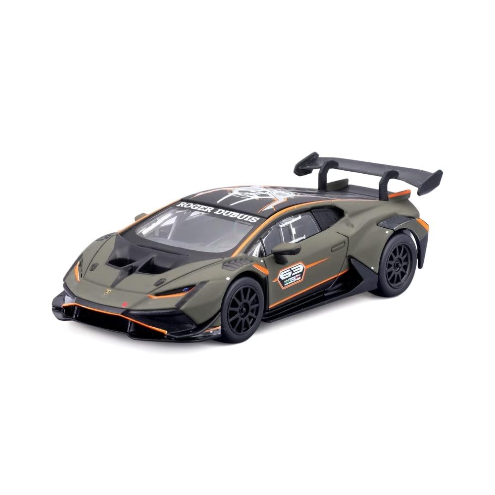 Bburago LAMBORGHINI HURACAN SUPER TROFEO EVO2 Super Car – 1:43 Scale – Incredibly Detailed Die-Cast Replica Collectible Model Vehicle, Black