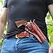 Leather Paddle OWB Revolver Holster with Retention Strap Fits Uberti Cattleman 1873, 357 Magnum 5-1/2