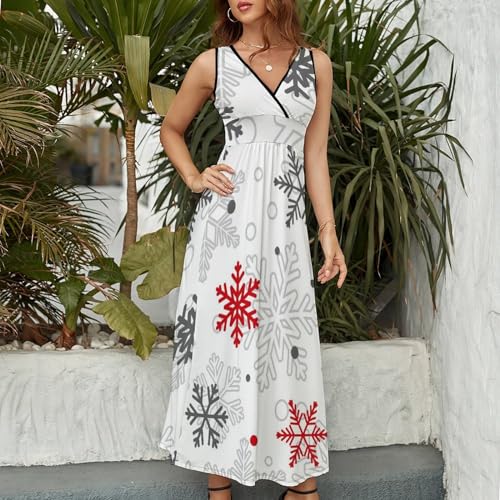 Robe de plage sans manches vêtement d'été fluide style bohème chic