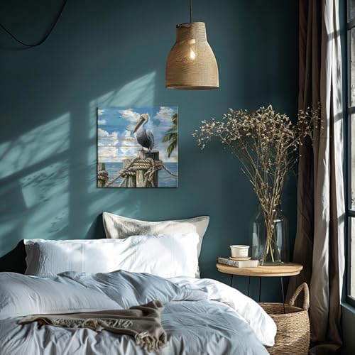 Bathroom-Decor-Beach-Wall-Art-Ocean-Theme-Blue-Picture-Canvas-Print-Modern-Coastal-Artwork-Framed-Hanging-Dining-Office-Living-Room Bathroom Decor Beach Wall Art Ocean Theme Blue Picture Canvas Print Modern Coastal Artwork Framed Hanging Dining Office Living Room