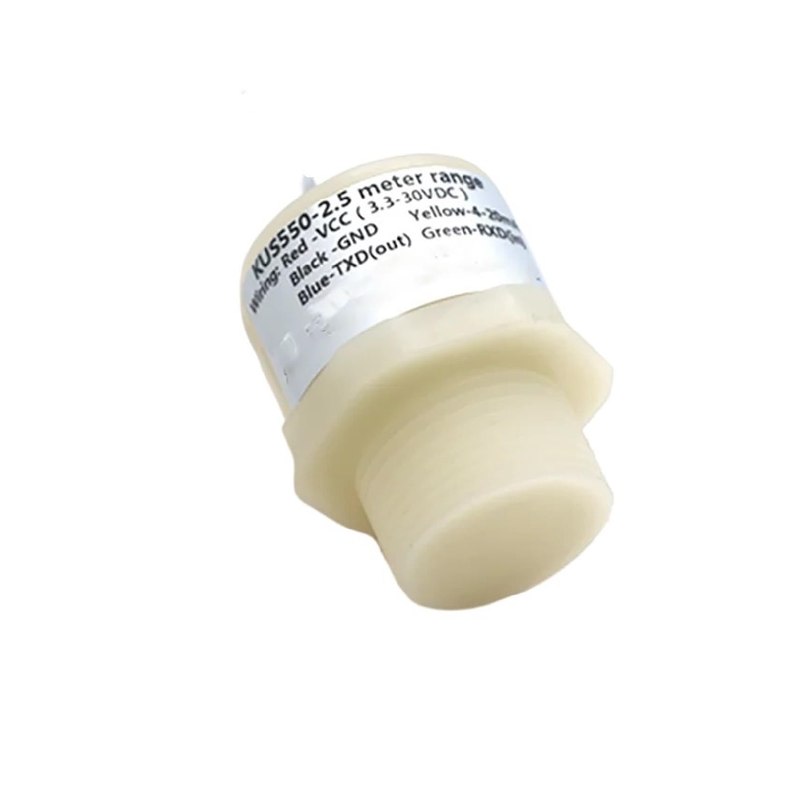 JJKKOZVQF Ultrasonic liquid level sensor detection distance 2.5m, analog switch rs485 output level meter KUS550(RS485)