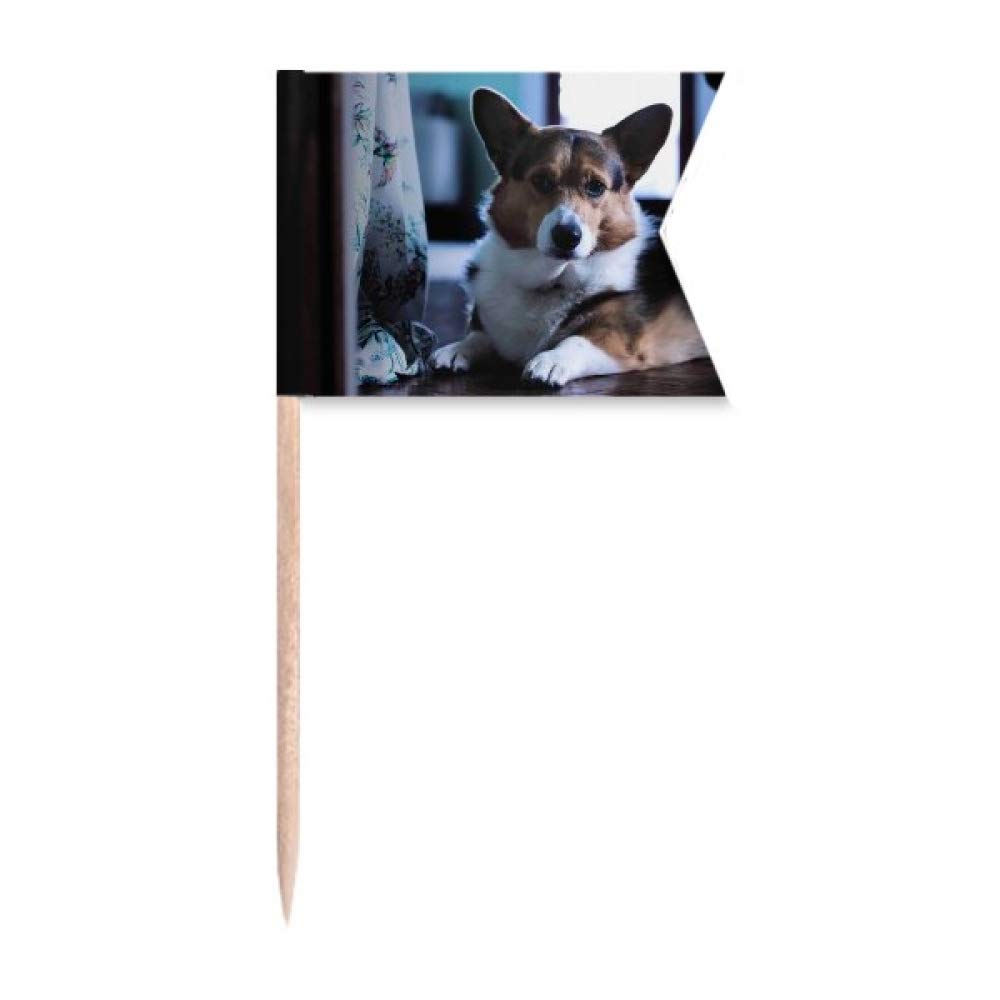 DIYlab Corgi pour gâteau de fête : décoration sur pique en bois de table