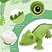 Tezituor 49.2inches Huge Lizard Stuffed Animals, Soft Long Chameleon Plush Body Pillow for Boys Girls, 4.1ft Realistic Green Stuffed Chameleon Plush Reptile Toy Birthday for Kids