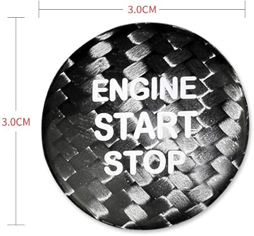 Miniatura 24 de AIRSPEED Etiqueta engomada del botón de arranque del motor del coche de fibra de carbono para Lexus IS250 IS200 IS300 ES350 ES330 GS300 NX300 NX200T