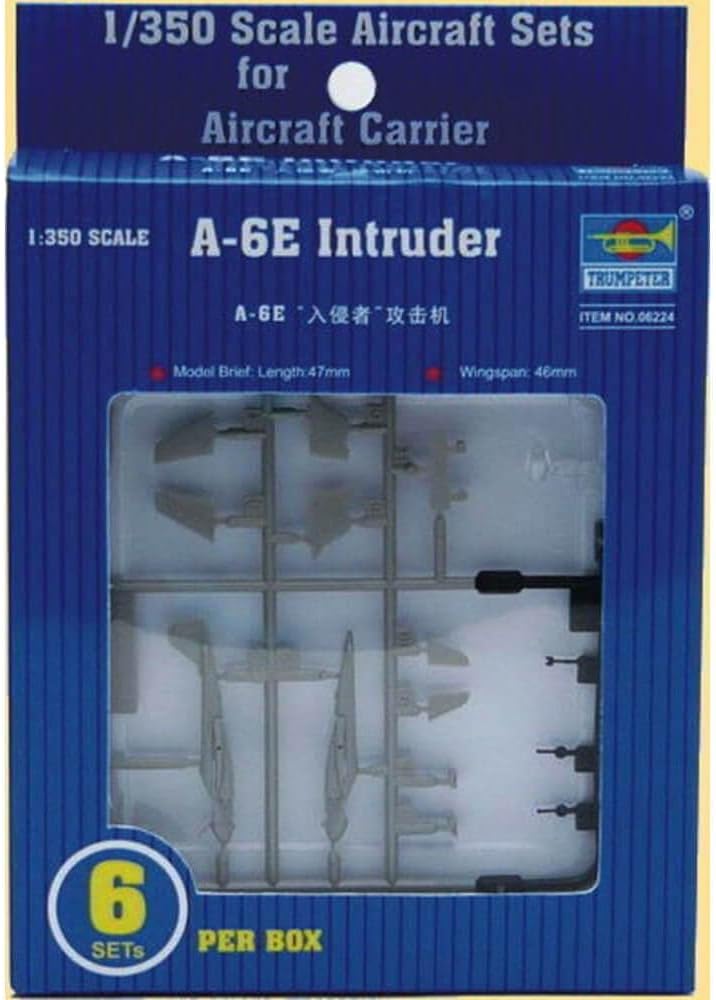 Trumpeter 1/350 A6E Intruder Aircraft Set for USS Nimitz (6-Box)