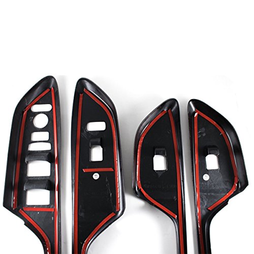 Xotic Tech Window Lift Door Lock Switch Control Panel Cover Trim, Carbon Fiber Pattern, Compatible With Honda Civic 10Th Gen Sedan #TOP5