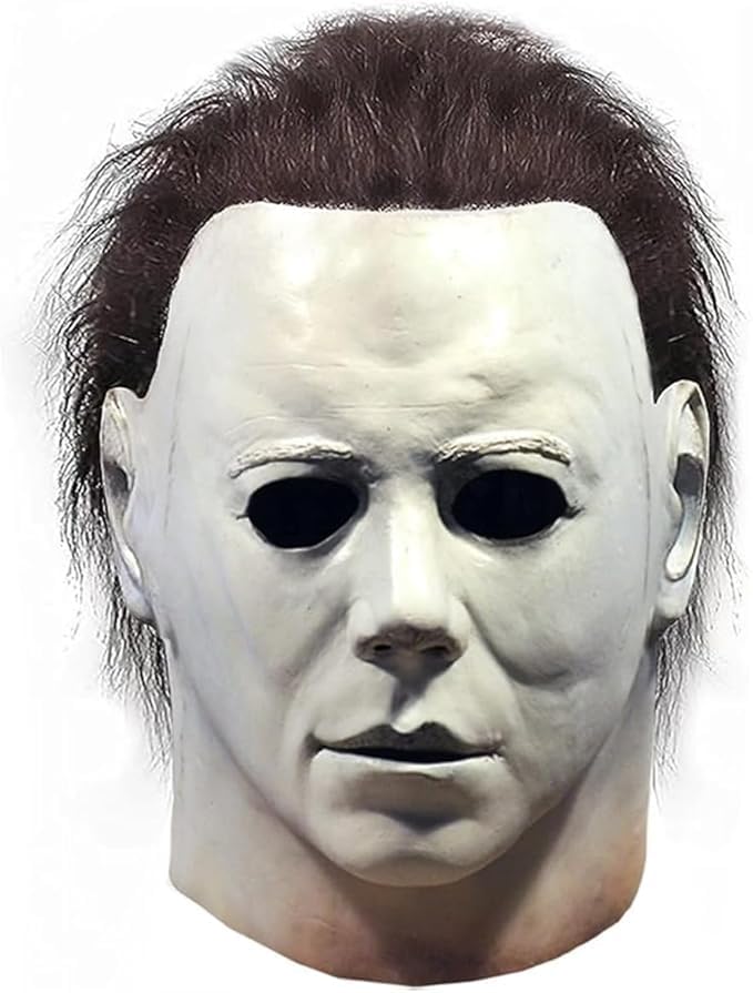 WPOZD Michael Myer Mask Adult,Michael Myer Mask (White Face Mask)