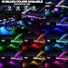 Dreamcolor Acrylic Interior Car LED Strip Light with Wireless APP, RGB 18 in 1 with 175 inches 593 LEDs Fiber Optic Strip Lights for Car, Dynamic Chasing Music Sync Neon Car Ambient Lighting Kits