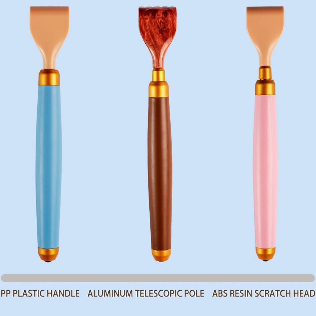 rascador para picores, Rascador de espalda for mujer, portátil, retráctil, fácil usar y versátil, con bolas, regalo cumpleaños