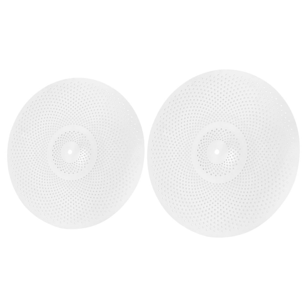 Set 2 Piatti per Batteria Silenziosi in Lega da 14 e 16 Pollici Piatti Professionali per Batteria Jazz Riduzione Rumore Accessori per Uso Domestico e Prove