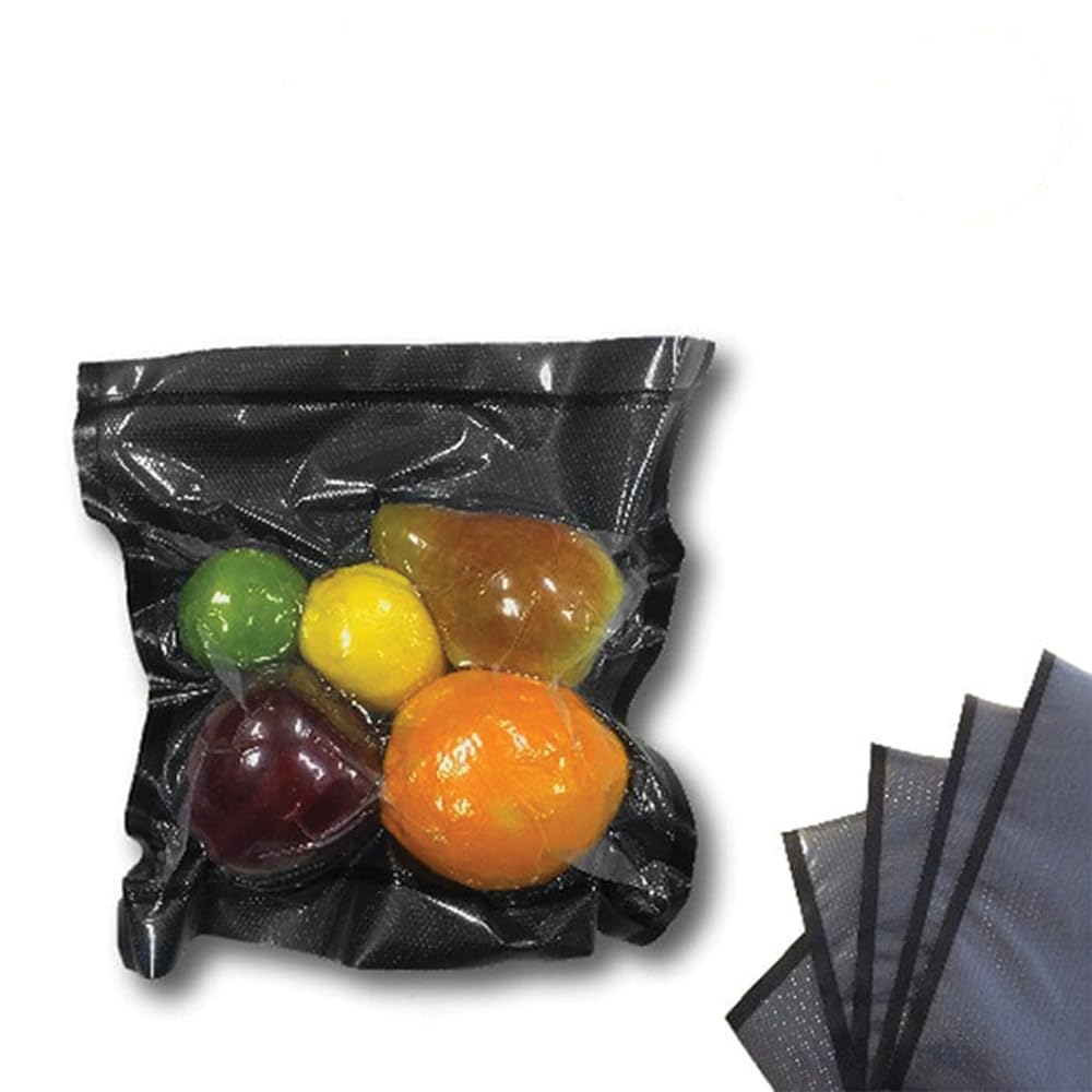 NatureVAC Black & Clear Vacuum Sealer Bags for Food 15