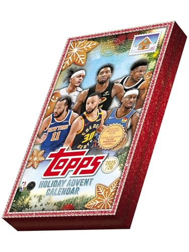 2025/26 Topps Holiday Basketball Countdown Trading Card Box