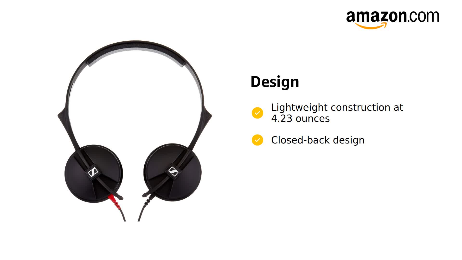 Amazon.com: Sennheiser HD 25 LIGHT Monitor Headphones (Renewed