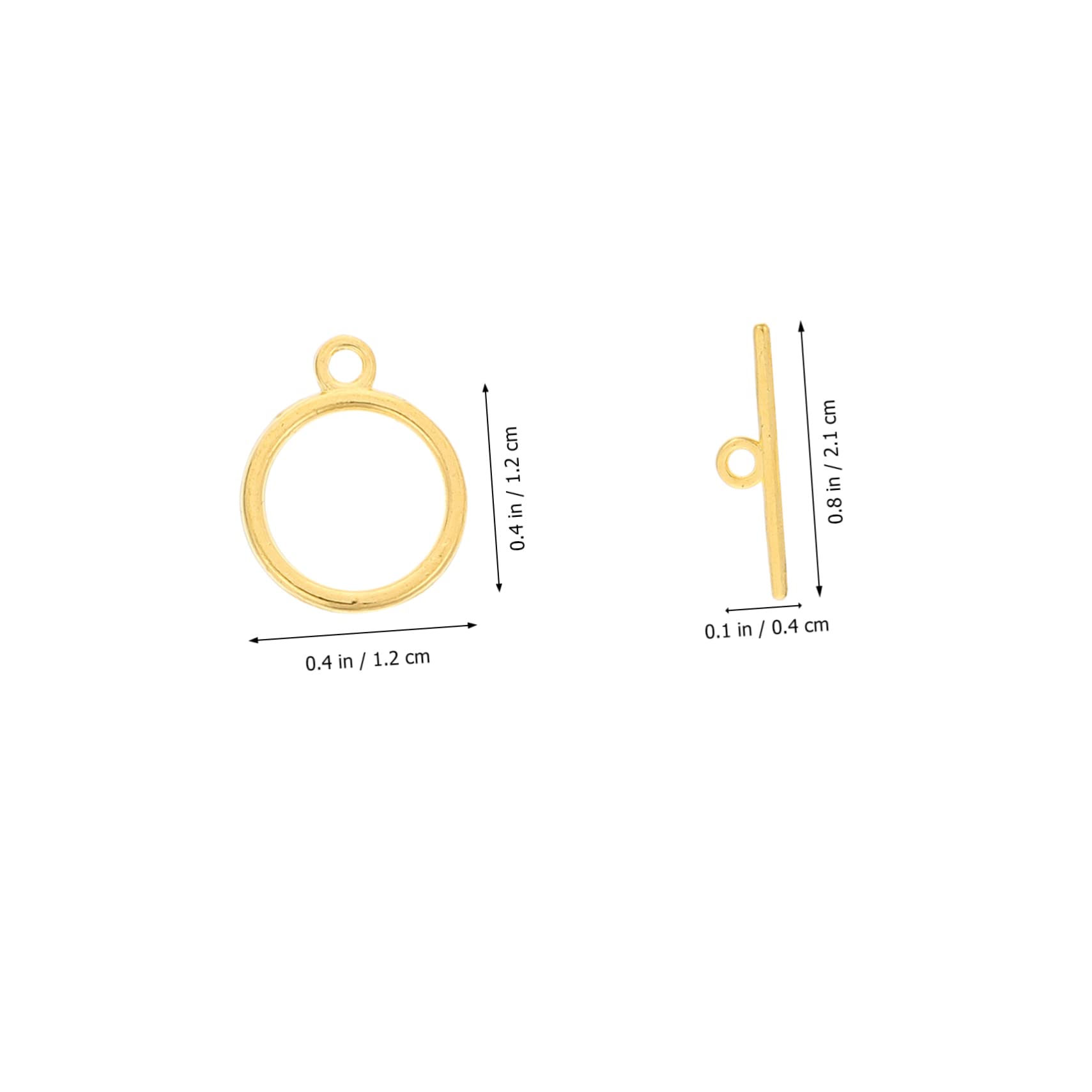 EXCEART 240sets Chiusure Lega Per Bracciali e Collane Fibbia Toggle Per Creazioni Fai Te e Facili Da Usare e Resistenti Alla Corrosione