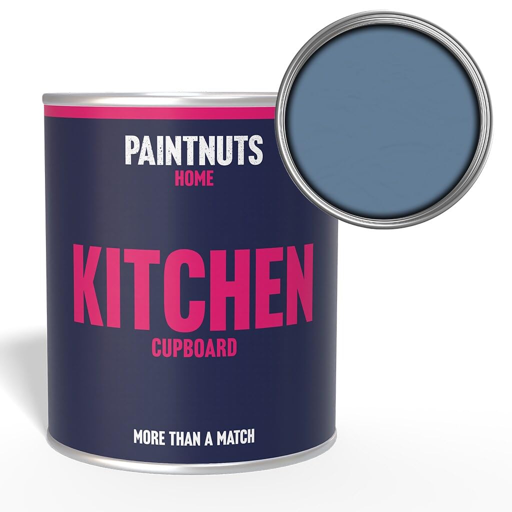 PaintNuts Kitchen Cupboard Paint - RAL-5014 - PIGEON BLUE Satin 250ml Tin