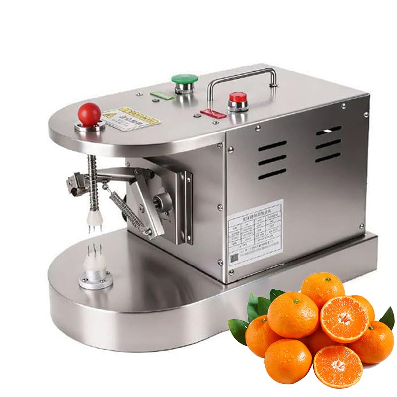 Sbucciatrice elettrica commerciale per limone e arancia - Pelapatate automatico per agrumi con taglierina regolabile, strumento per sbucciare frutta ad alta efficienza per succhi di frutta, ristoranti