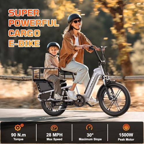 TST Electric Bike for Adults, 1500W Peak Motor Ebike with