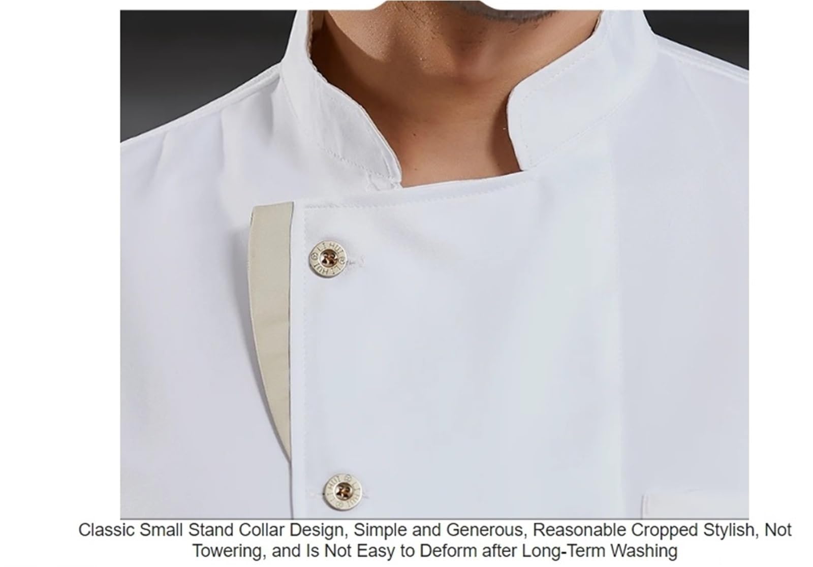Veste de Chef d'été Respirante avec Dos en Maille, Uniforme de Restaurant à Manches Courtes for Hommes et Femmes, Tenue de Cuisine légère et rafraîchissante