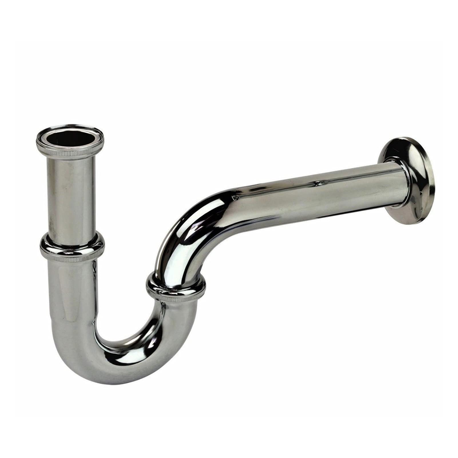 Fregadero Tubo de Drenaje sifón de Acero Inoxidable Cromado baño Cocina Lavabo sifón Desodorante tubería de Agua Drenaje Exquisito