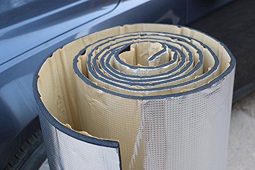 SOOMJ 10mm/394mil 390" x 39" 107.6sqft Self-Adhesive Car Sound Deadener Road Noise Dampener Sound Deadener & Heat Barrier Mat