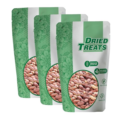 Image of Dried Treats Dried Fruits Nuts And Seeds (Peanuts Roasted /Singdana, 600g (3x200g))