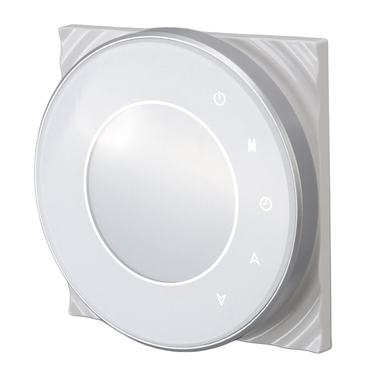 Fdit Smarter WiFi-Fußbodenheizungsthermostat mit Hoher Genauigkeit, Sprachsteuerung für Elektrische Heizsysteme, LCD-Touchscreen für Smart Home, Weiße Farbe