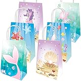 Sea Life Gift Bags Party Supplies Favors Goodie Bag Party Decorations for Kids Girls Fish Themed...