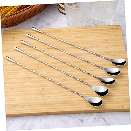 Cuillères à mélanger pour desserts et verres hauts outils de bar - 4
