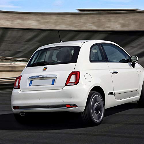 Abarth 32010 3D-Aufkleber, Logo vorne + hinten, offizielles Wappen für Fiat 500
