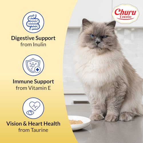 INABA Churu Entree Gravy Wet Cat Food, Tuna Salmon, 24ct - image 3