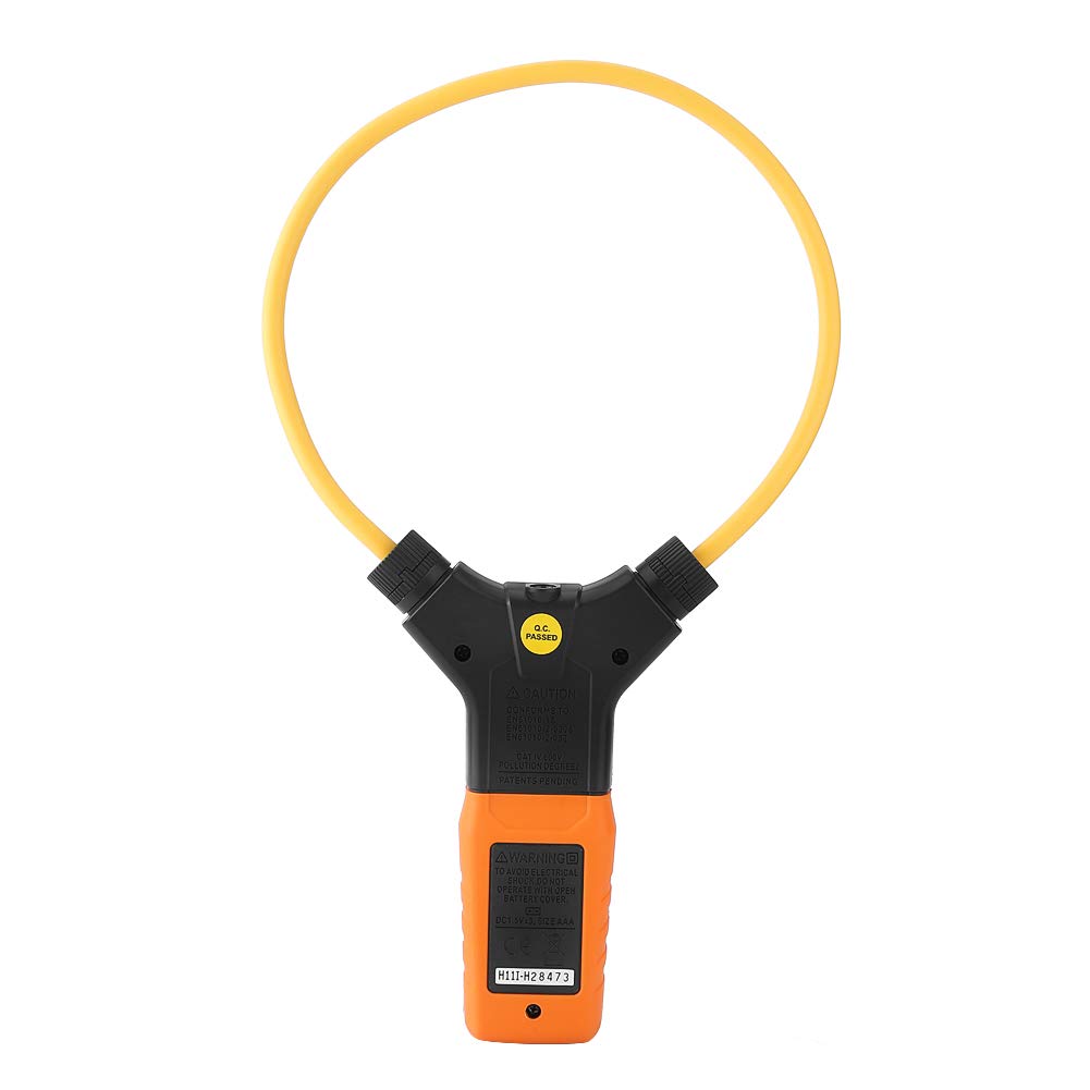 AC Flexible Clamp Multimeter,Jadpes High Digital Multimeter Handheld Flexible AC 3000A Clamp Meter Frequency Tester Current Multimeter with LCD Display(PM2019S)