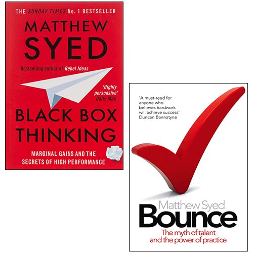 Black Box Thinking, Bounce 2 Books Collection Set By Matthew Syed