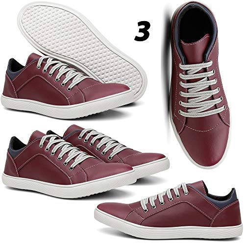 Kit 4 Pares Tênis Sapatênis Casual Masculino Conforto Sapato Macio 41
