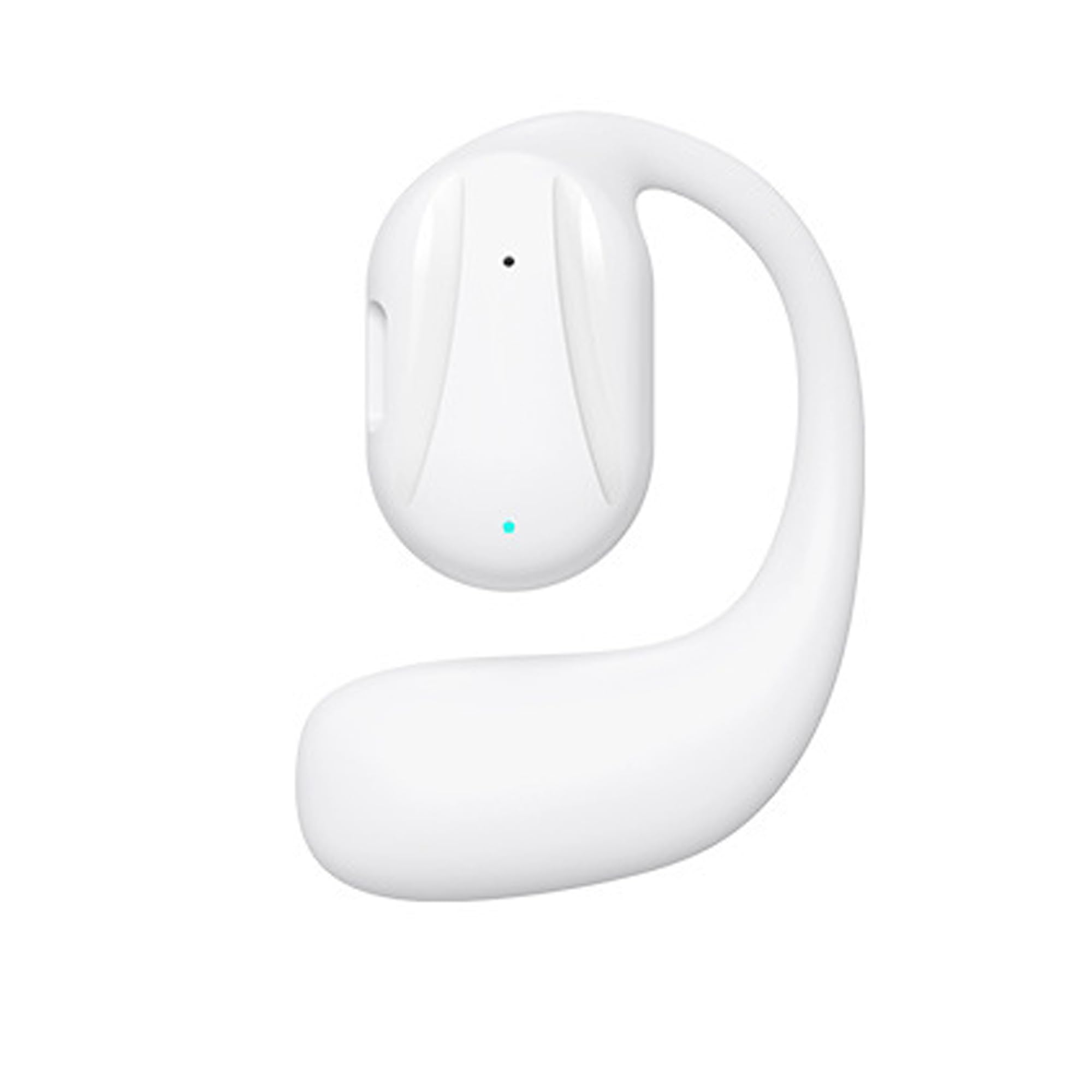 Samudgate Wireless Headphones, Single Open Ear Headphones with Earhook, Bluetooth 5.2 Air Conduction Earbuds, IPX4 Waterproof Noise Reduction Earbuds Sport Headphones for Running, Walking, Workout