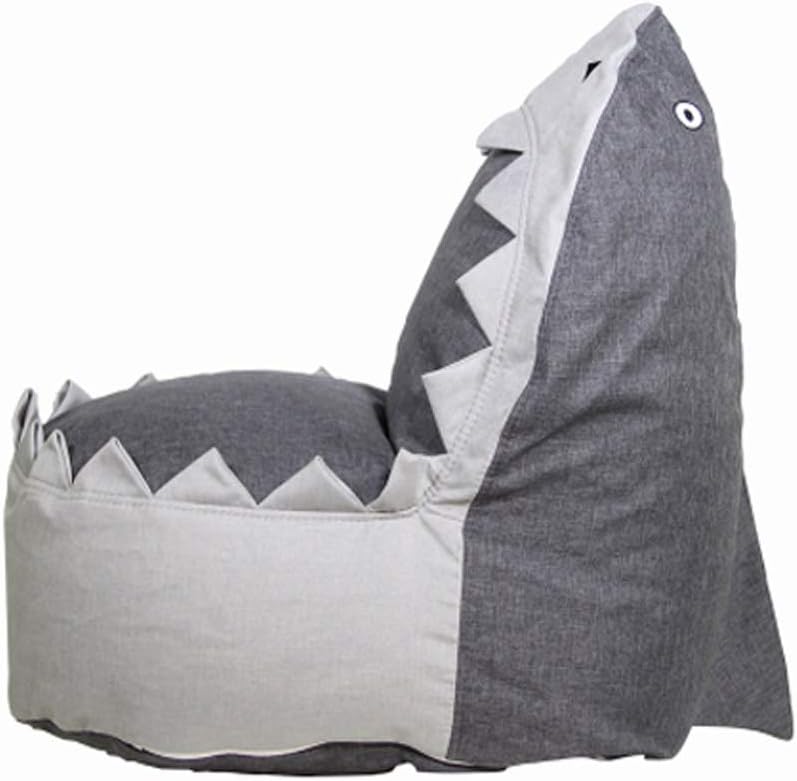 LAHappy Bean Bag Bazaar Puf Infantil Clásico,Pufs para Interior-Exterior - 46X80cm, Resistente Al Agua, Silla Tipo Puf para Videojuegos, Sala De Juegos,Gris