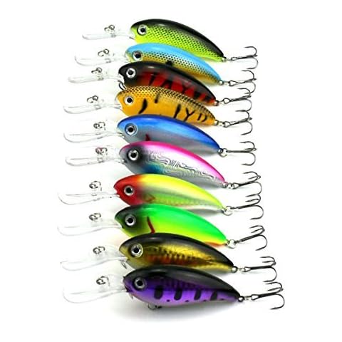 LENPABY 10PCS 10CM 14G hard diving minnow fishing lures wobbler pike carp trout perch catfish fishing baits pesca fishing tackles Cover