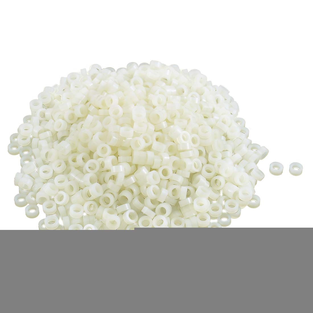 Aexit PCB 7 Spacers & Standoffs x 4 x 3mm Round Straight Tube Nylon Spacer Standoffs Standoffs 1000pcs