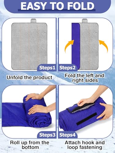 Bigmeta BIGMETA-BLUE-WP-BLANKET Waterproof Outdoor Stadium Blanket thumb #4