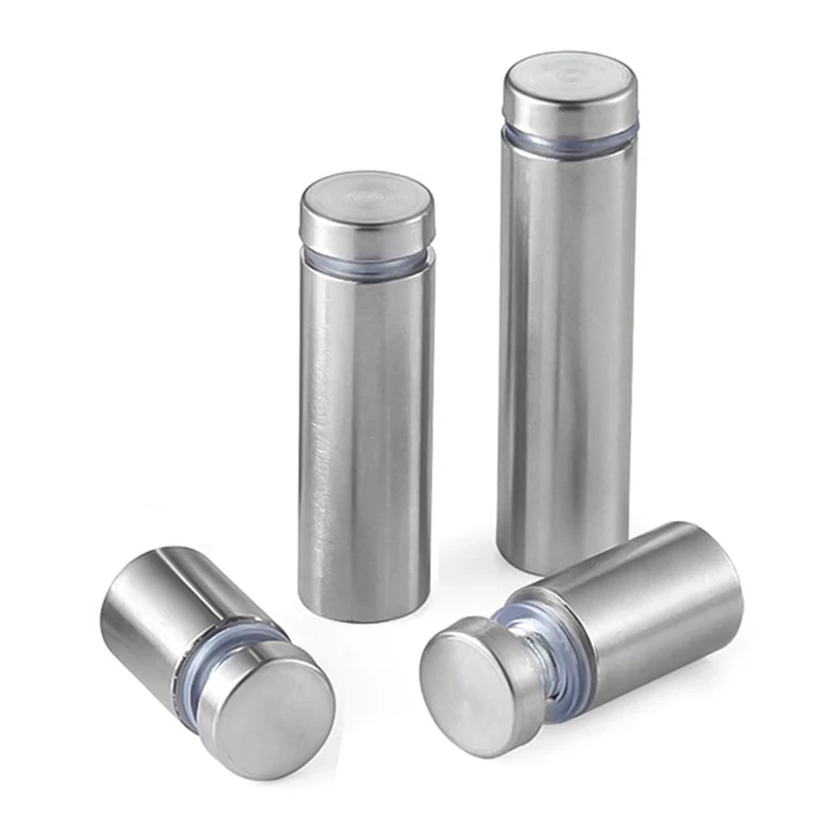 Tornillo de fijación para vidrio, Tornillos separadores Soporte acrílico de vidrio acero inoxidable 24 piezas D12/16/19 mm x 20-100(D16x50mm)