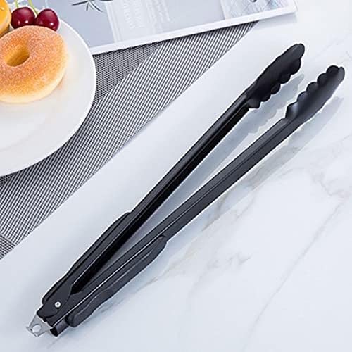 Lebensmittelzange, Kocheisen, Lebensmittelküche for Gebäck, Barbecue, Grillen, einfach und bequem zu reinigen, antihaftbeschichtet, Größe: 32,4 cm Zange