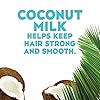 OGX Nourishing + Coconut Milk Moisturizing Shampoo for Strong & Healthy Hair, with Coconut Milk, Coconut Oil & Egg White Protein, Paraben-Free, Sulfate-Free Surfactants, 25.4 fl oz
