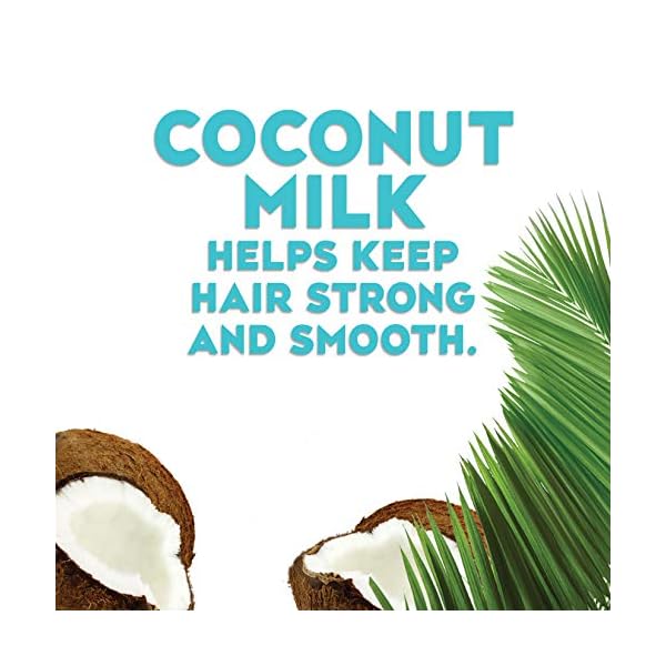 OGX Nourishing + Coconut Milk Moisturizing Shampoo for Strong & Healthy Hair, with Coconut Milk, Coconut Oil & Egg White Protein, Paraben-Free, Sulfate-Free Surfactants, 25.4 fl oz