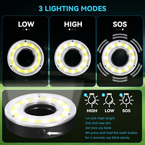Kailund 5Pcs Night Golf Hole Lights Glow Golf Hole Led Glowing, Putting Green Flags And Poles Golf Hole Cup Light Up Luminous Glow Golf Light For Night Golf Play #TOP4